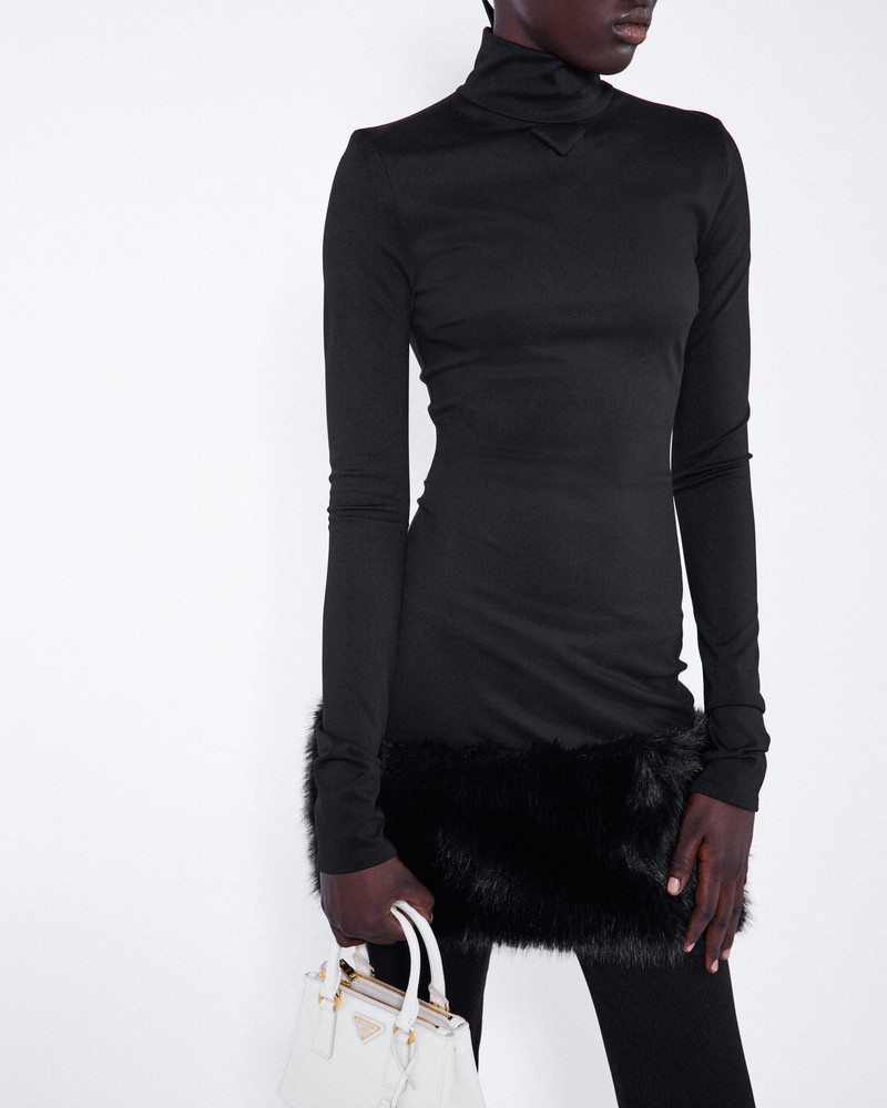 Prada Stretch jersey dress - 33601_16A0_F0002_S_OOO | REVERSIBLE