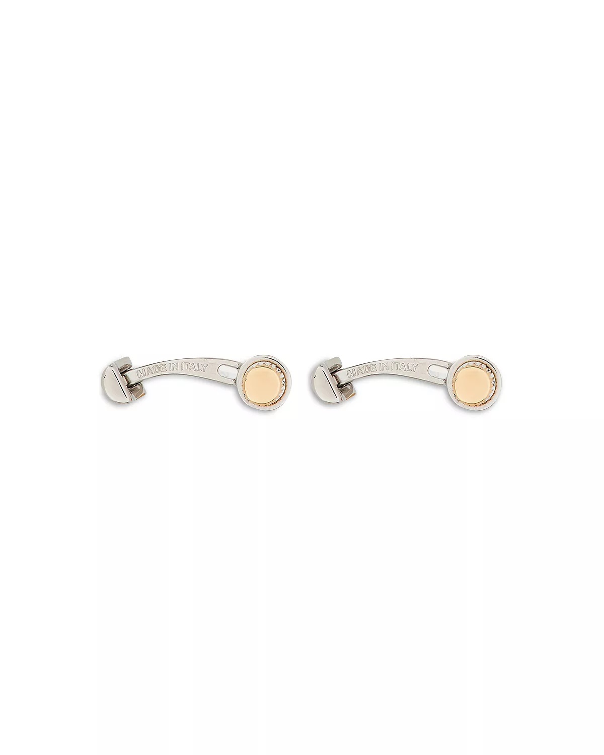 Men's Two Tone Cylindrical Cufflinks - 3