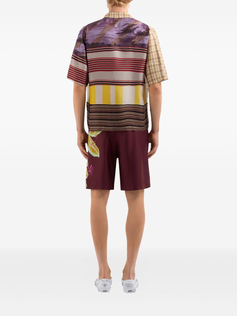 panelled silk shirt 3