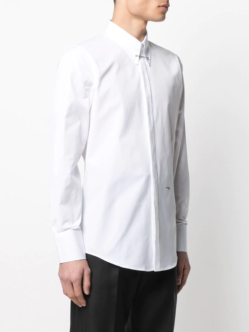 collar pin shirt - 3