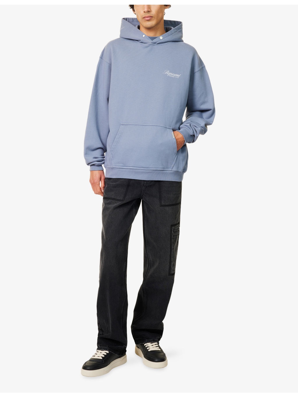 Owners Club Script Logo-Print Cotton Hoody - 2