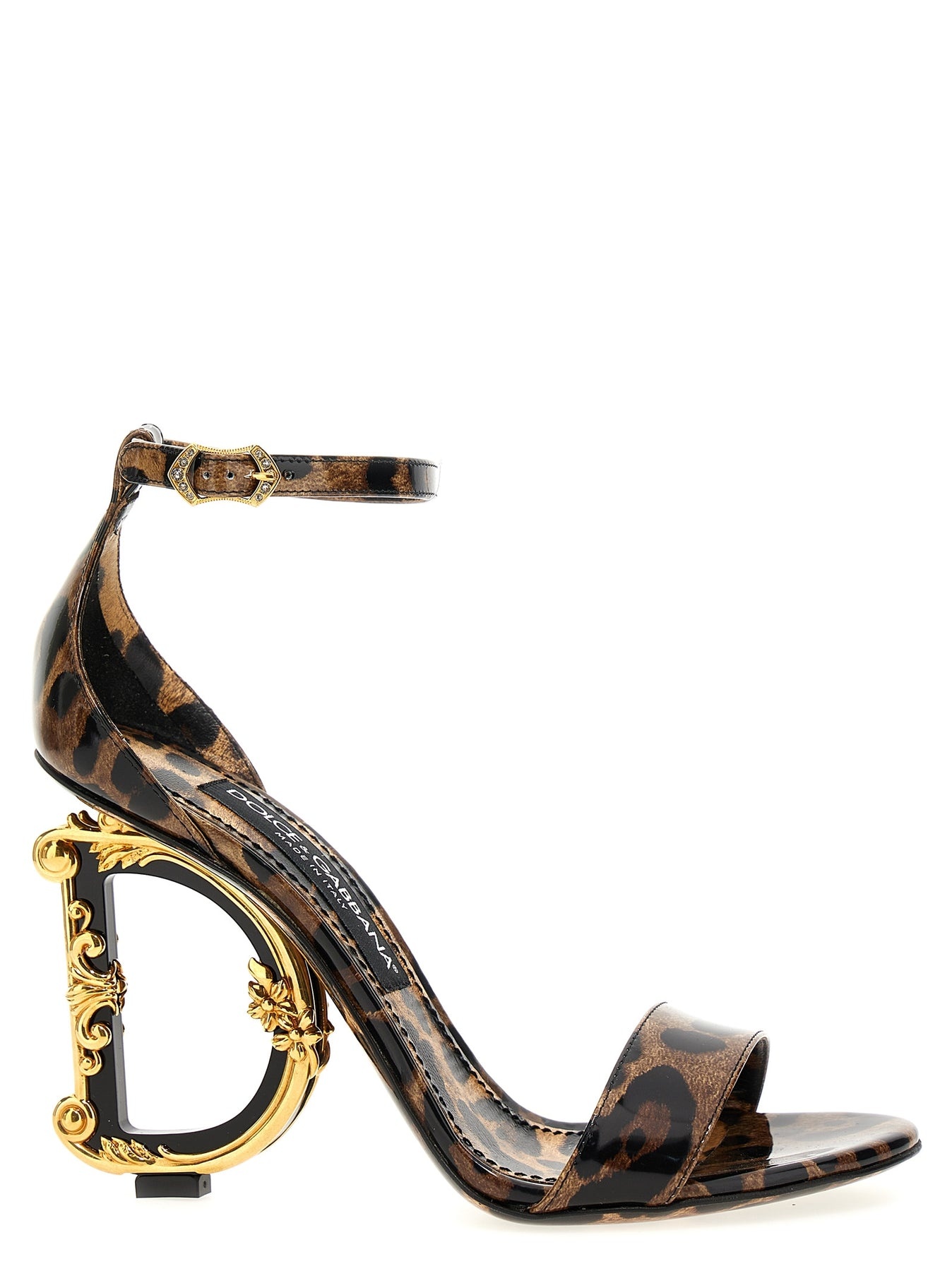 Animal-Print  With Logo Heel Sandals Multicolor - 1