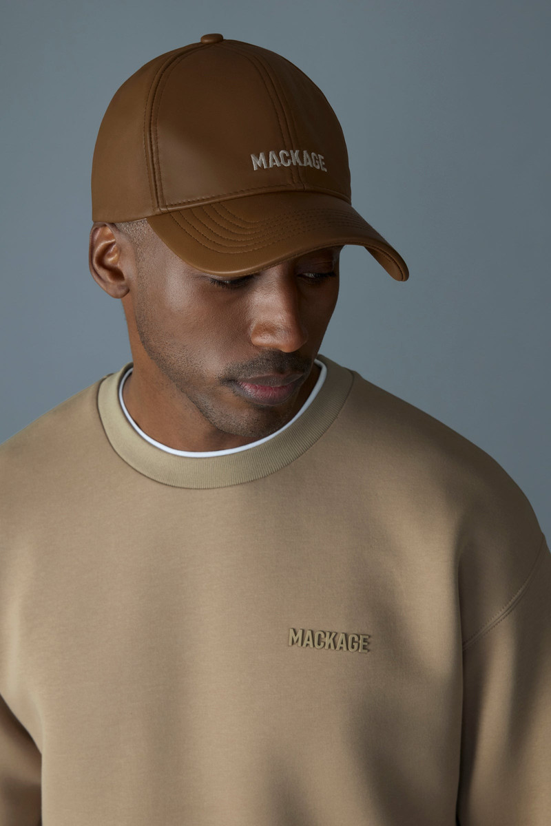 ANDERSON-L Leather Logo Cap 3