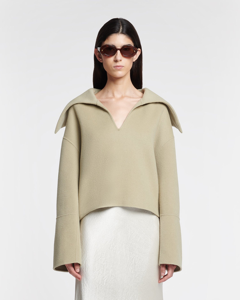 Nanushka Double Wool And Silk Sweater outlook