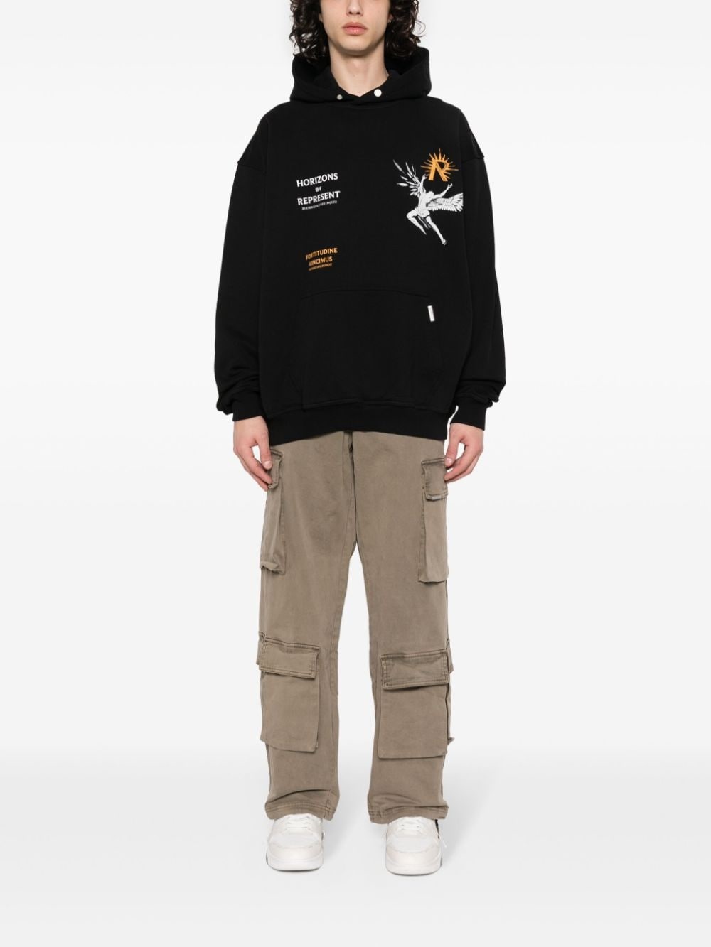 logo-plaque cargo pants - 2