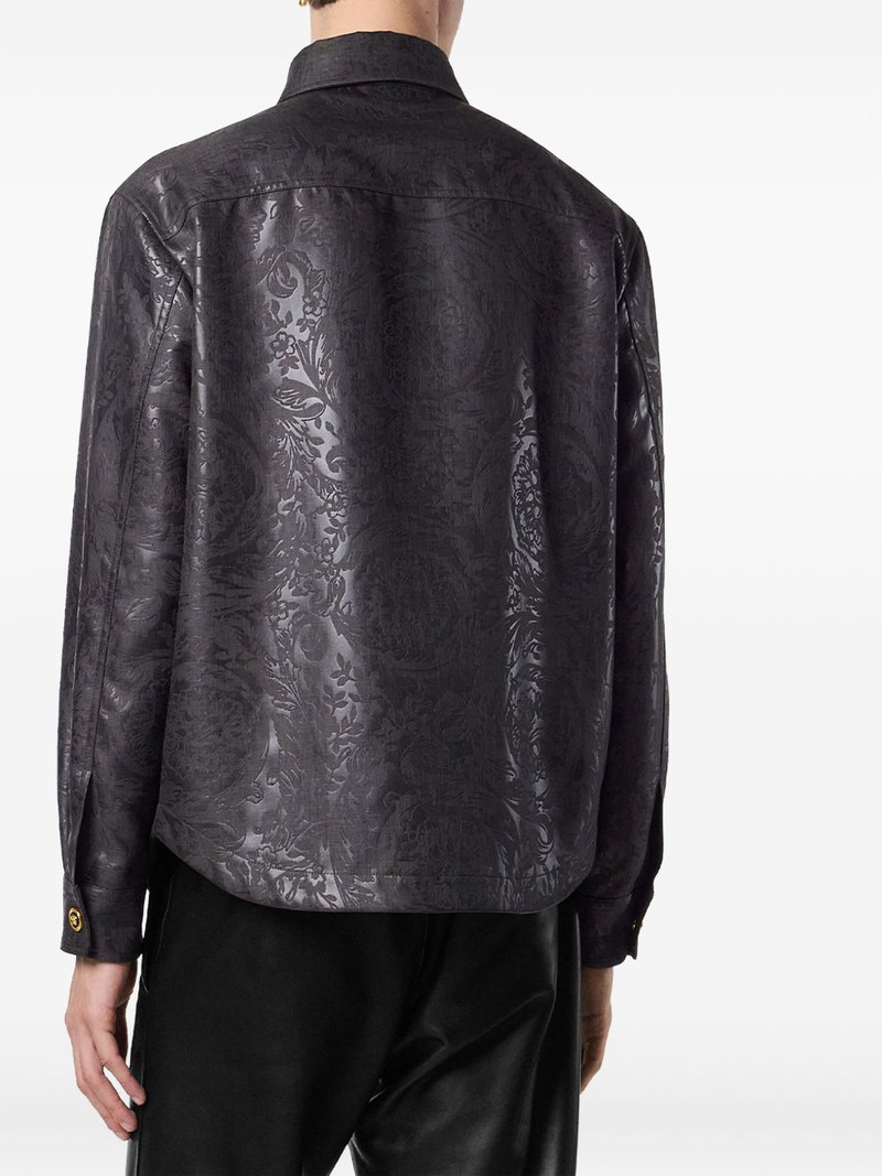 Barocco embossed shirt jacket 4