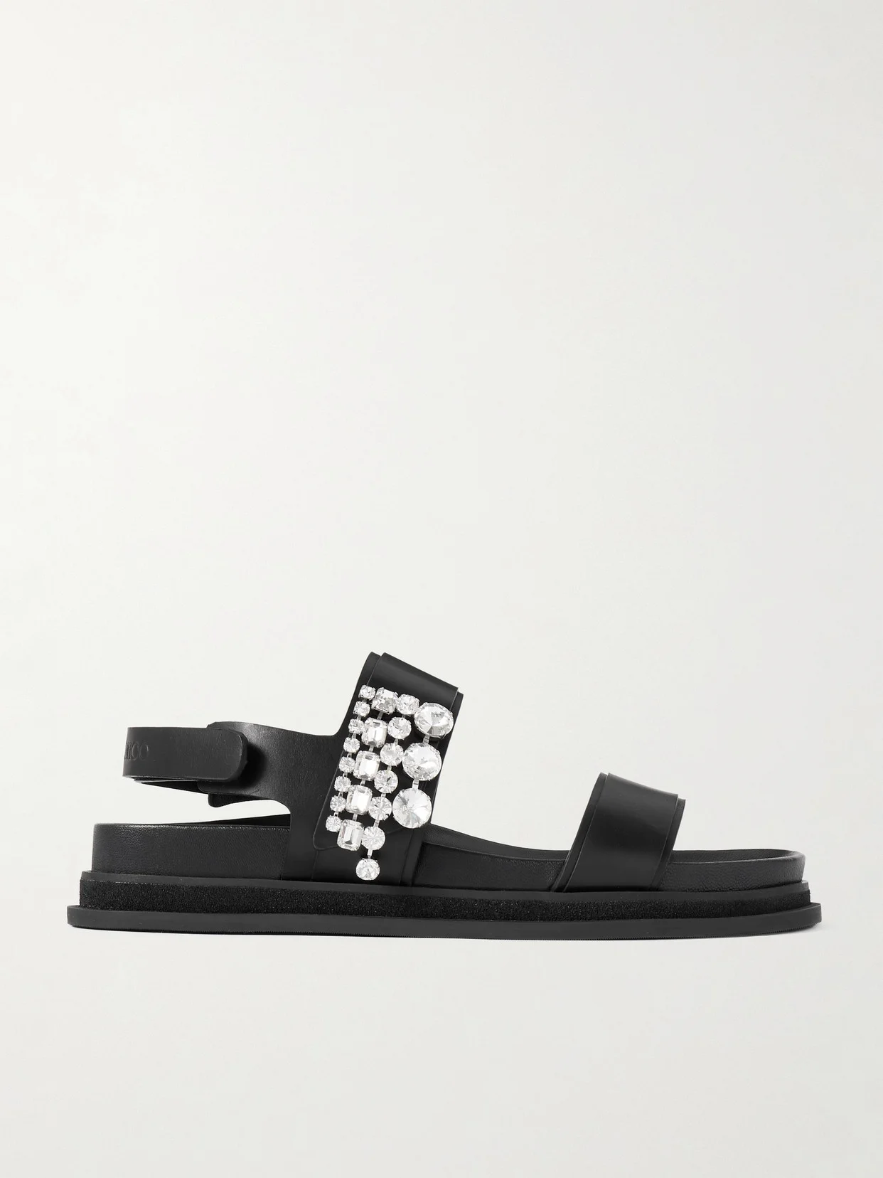 Verity Crystal-embellished Leather Sandals - 1