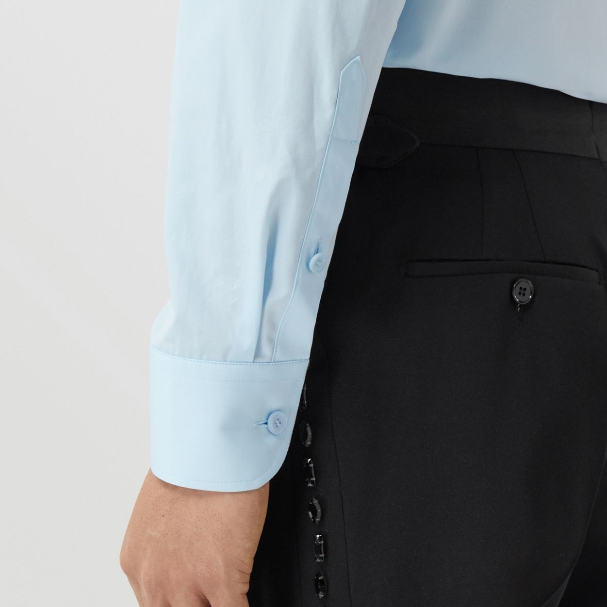 Slim Fit Crystal EKD Cotton Shirt - 5