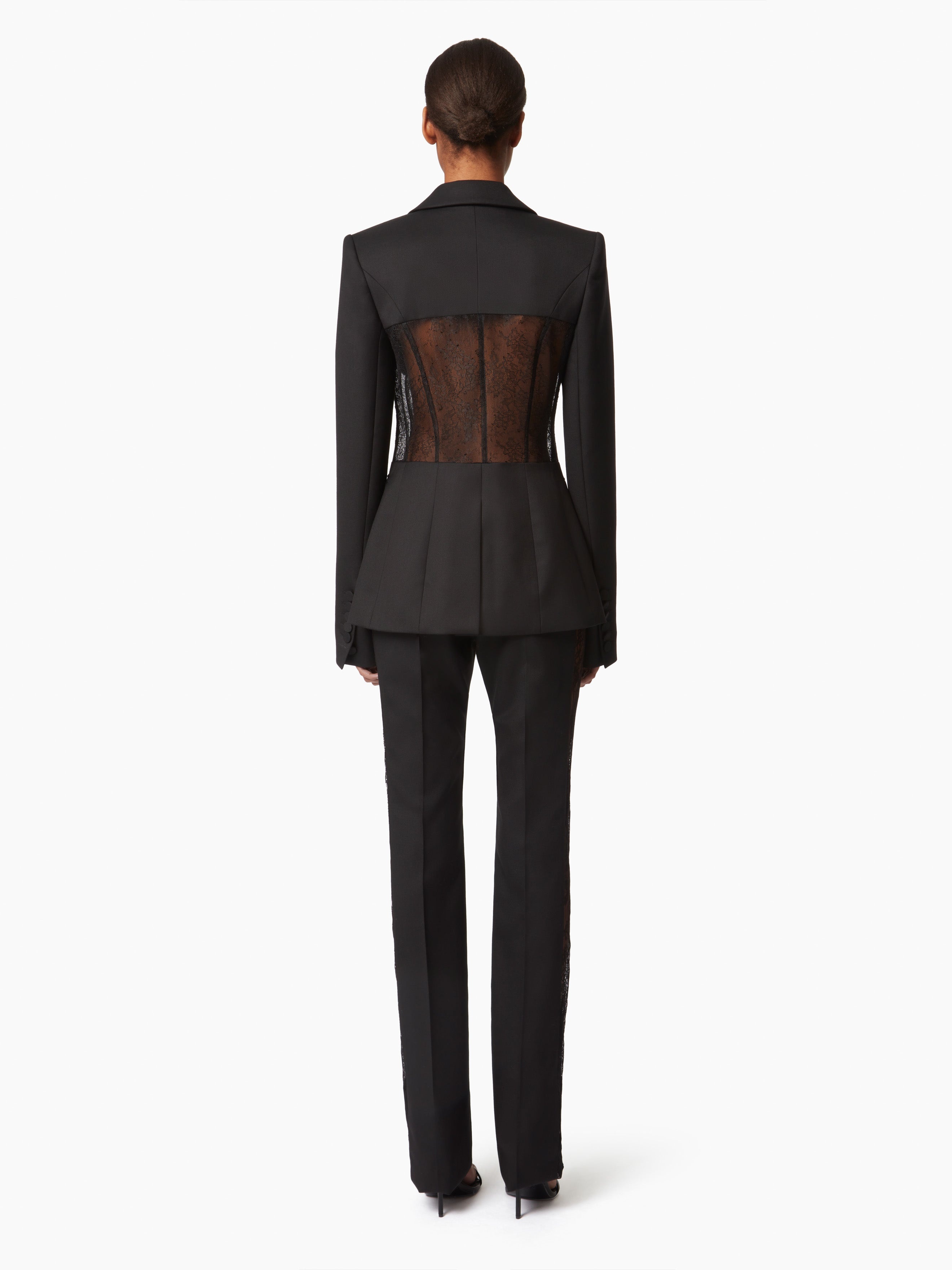 JACKET WITH LACE INSERT - 4