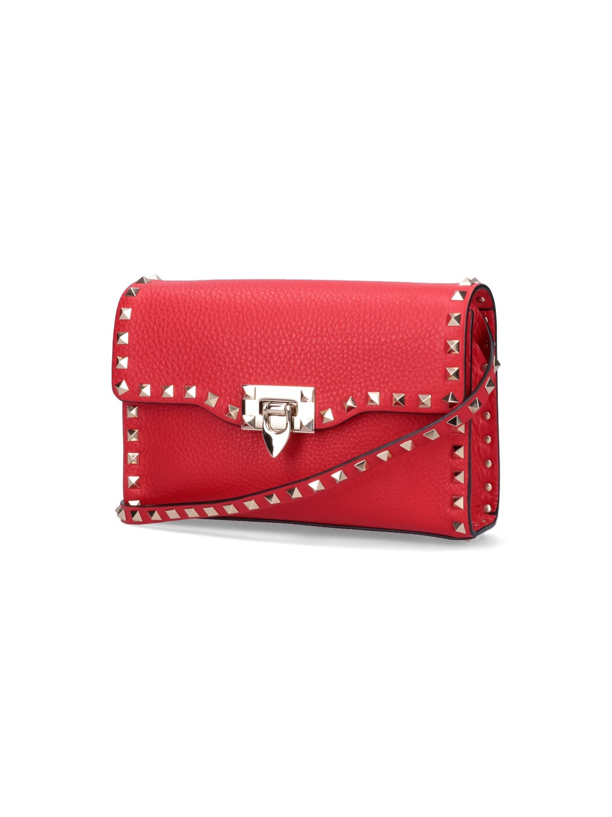 VALENTINO ROCKSTUD BAG in Sugared Pink Leather Chain Shoulder 