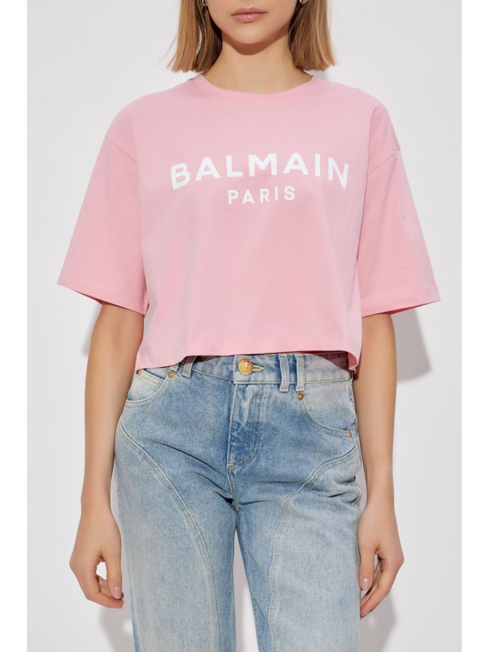 logo-print cotton T-shirt - 3