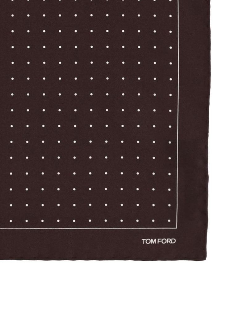 TOM FORD dotted border pocket square outlook