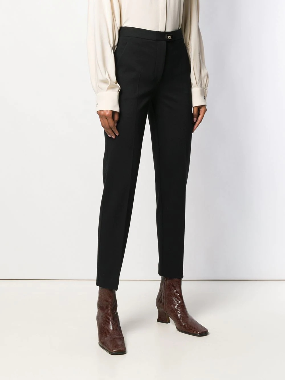 cropped formal trousers - 3