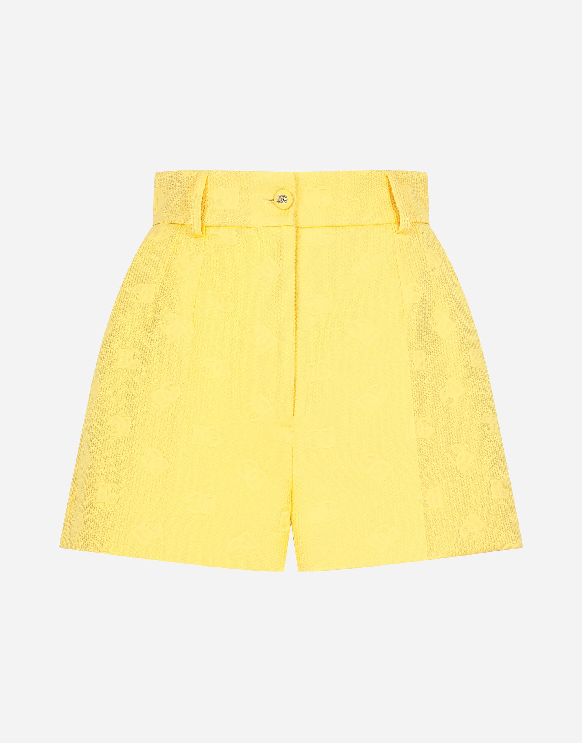 Jacquard shorts with all-over DG logo - 1