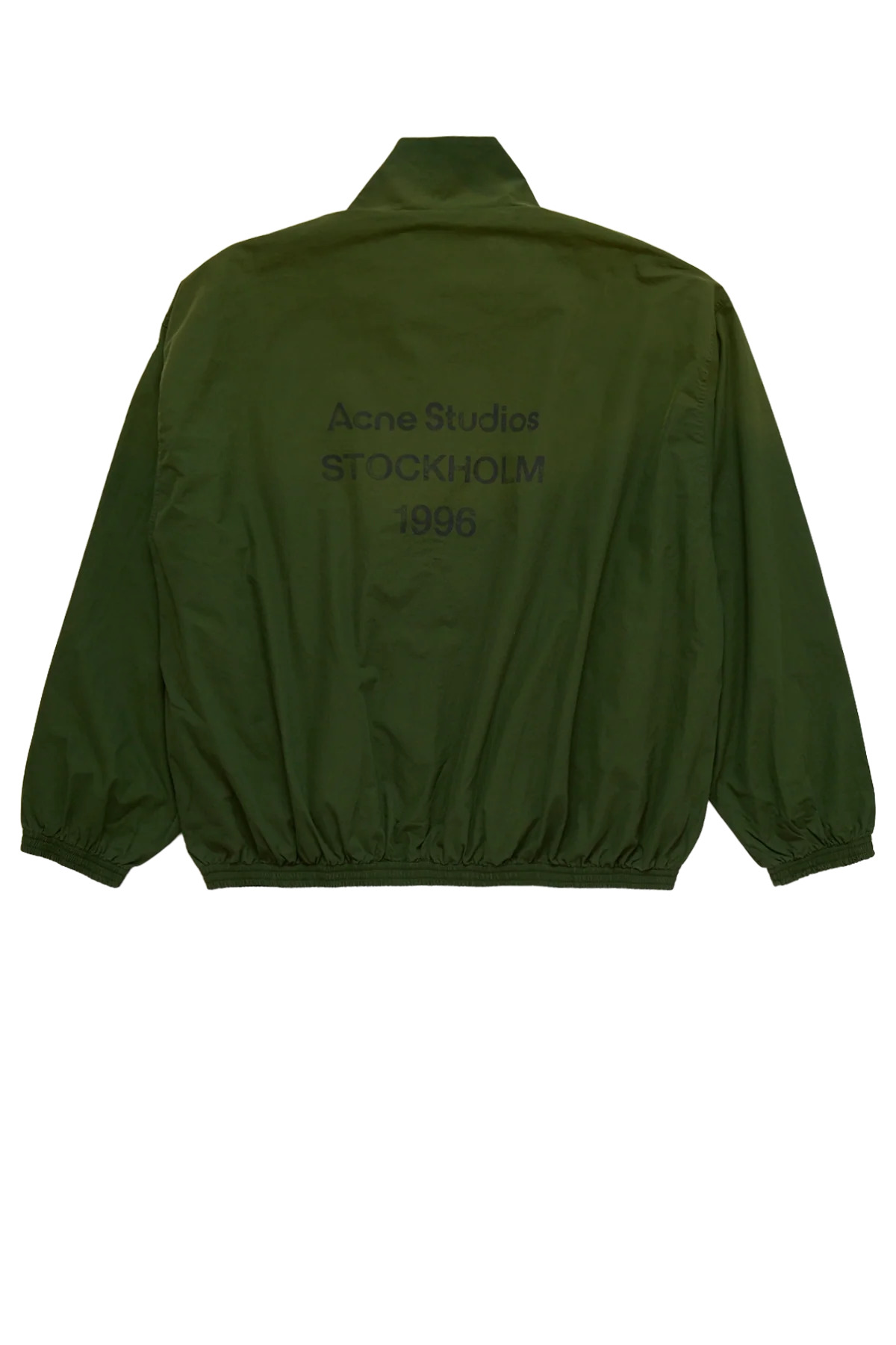 Acne Studios Logo Zipper Jacket Forest Green - 2
