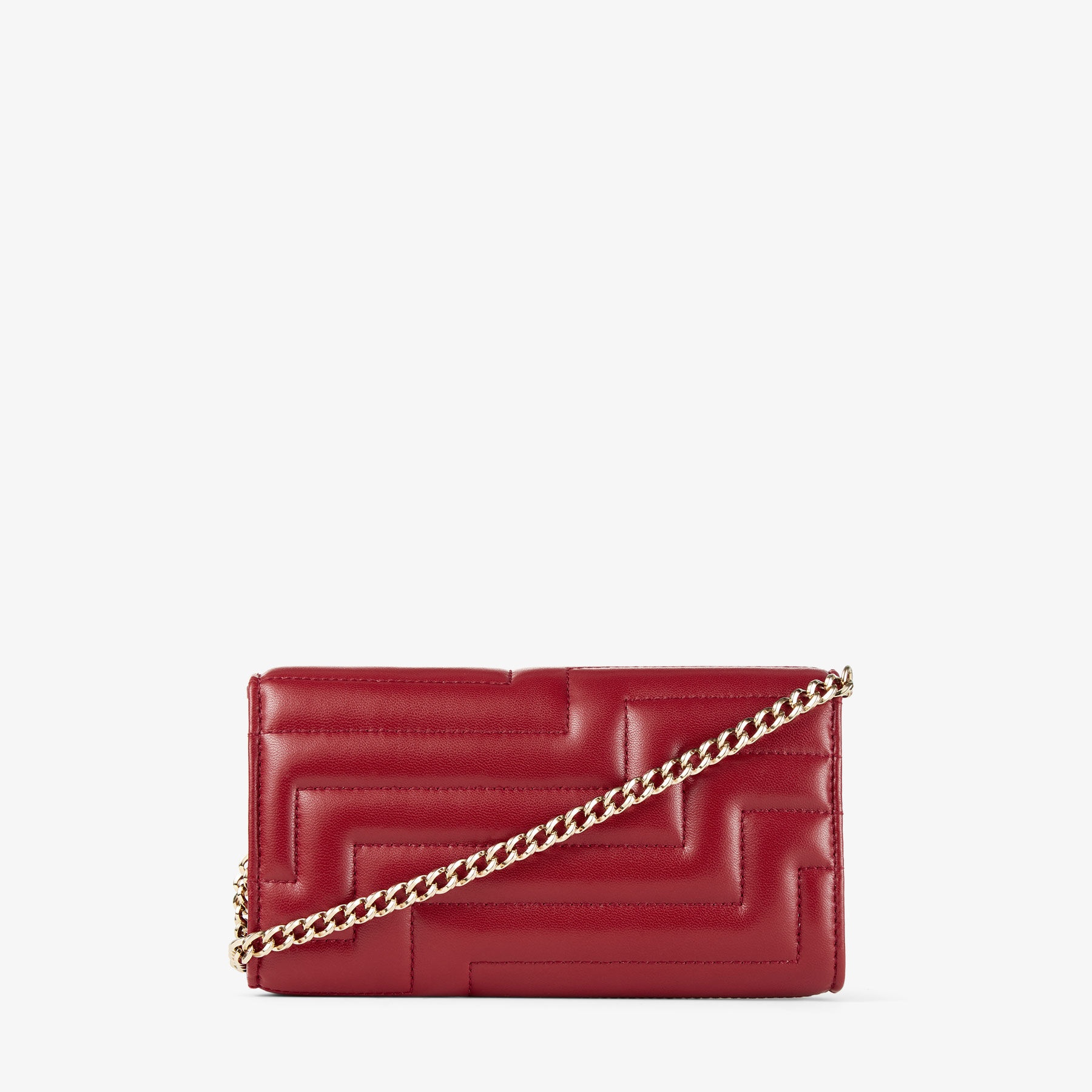 Avenue Wallet W/Chain
Cranberry Avenue Nappa Leather Wallet with Chain Strap - 7