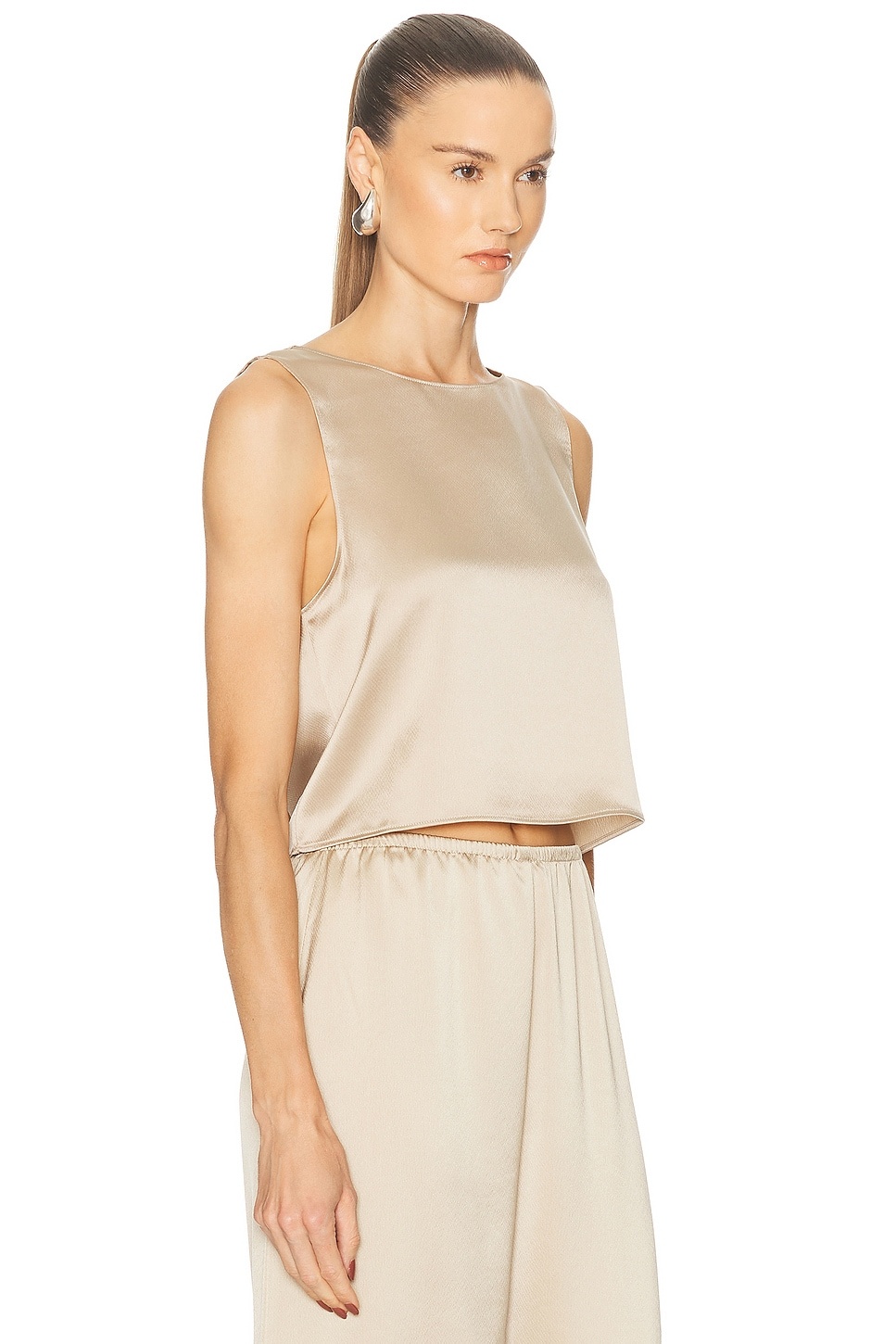 Barb Crop Sleeveless Crew Top - 2
