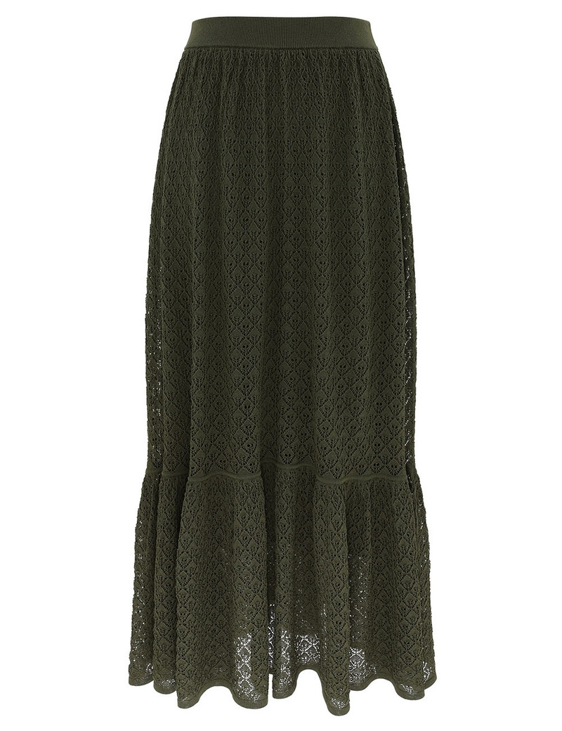 LUNA LACE KNIT MAXI SKIRT 1