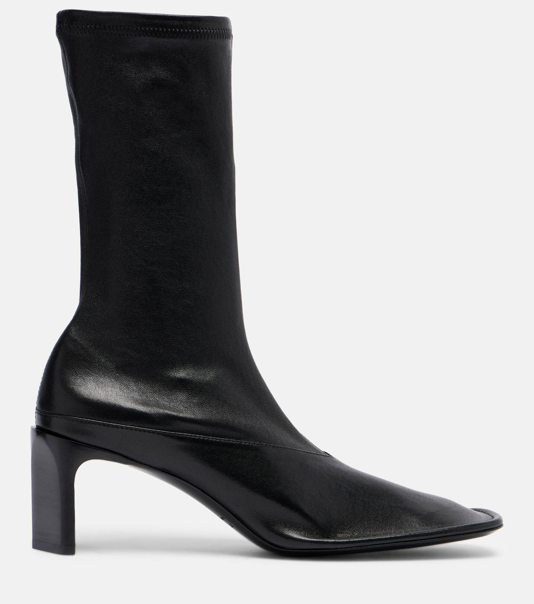 Trunk leather mid-calf boots - 4