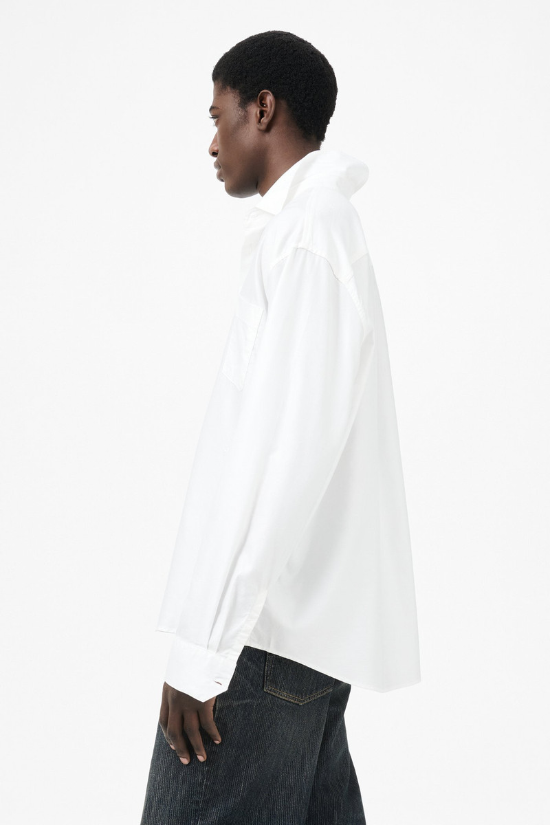 Beyond Shirt Static White Liquid Oxford 5