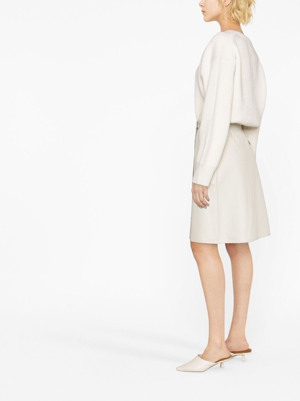 round-neck knitted jumper - 3
