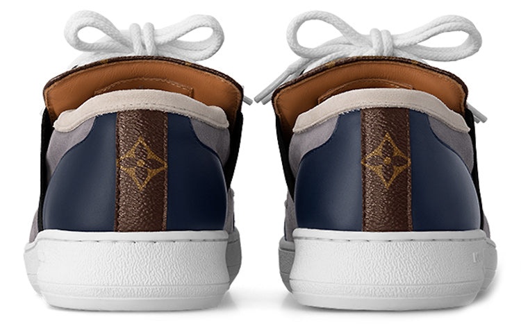 (WMNS) LOUIS VUITTON Lous Sneakers 'Blue Grey with Brown Monogram' 1ABUUP - 4