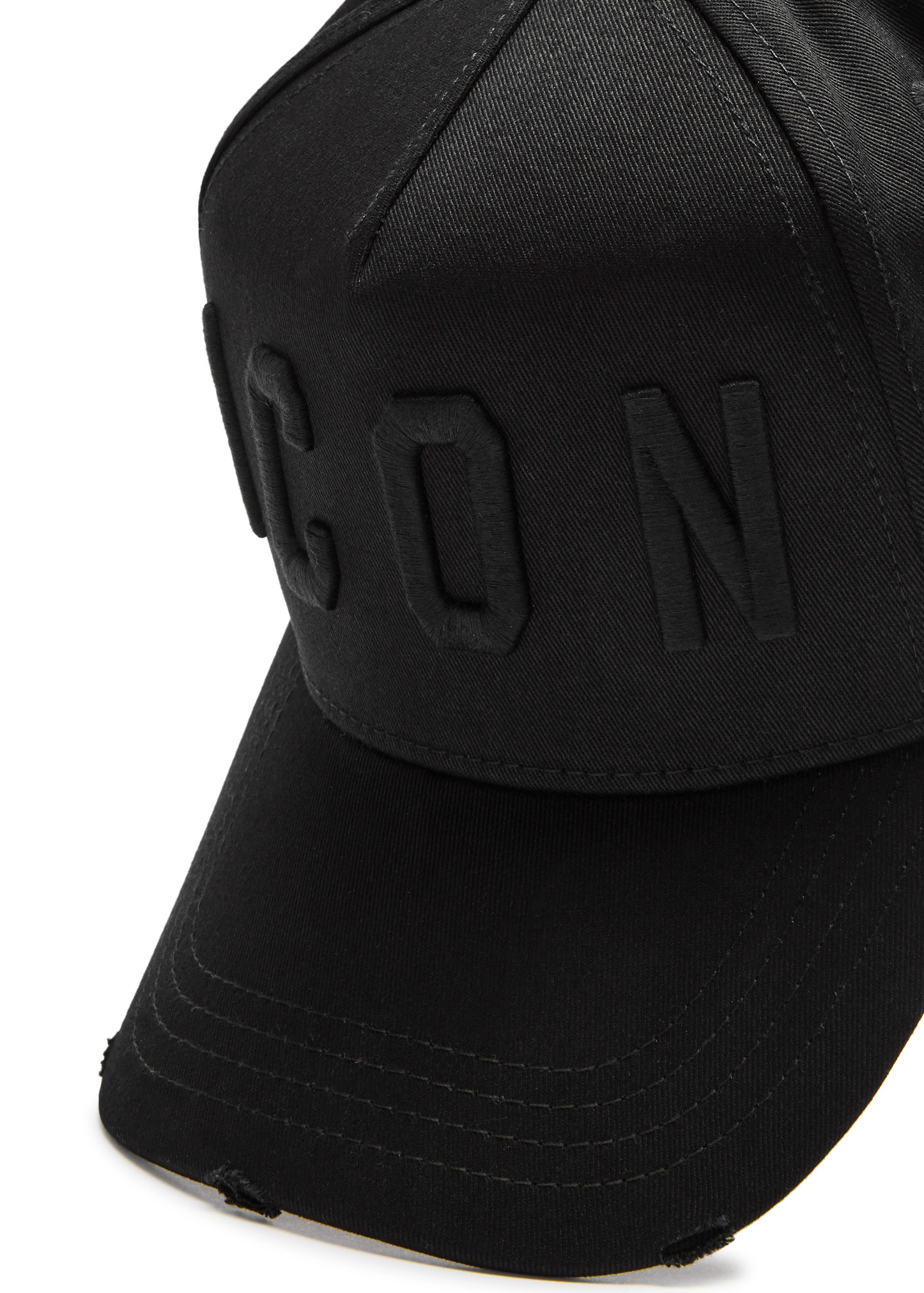 Icon distressed cotton cap - 3
