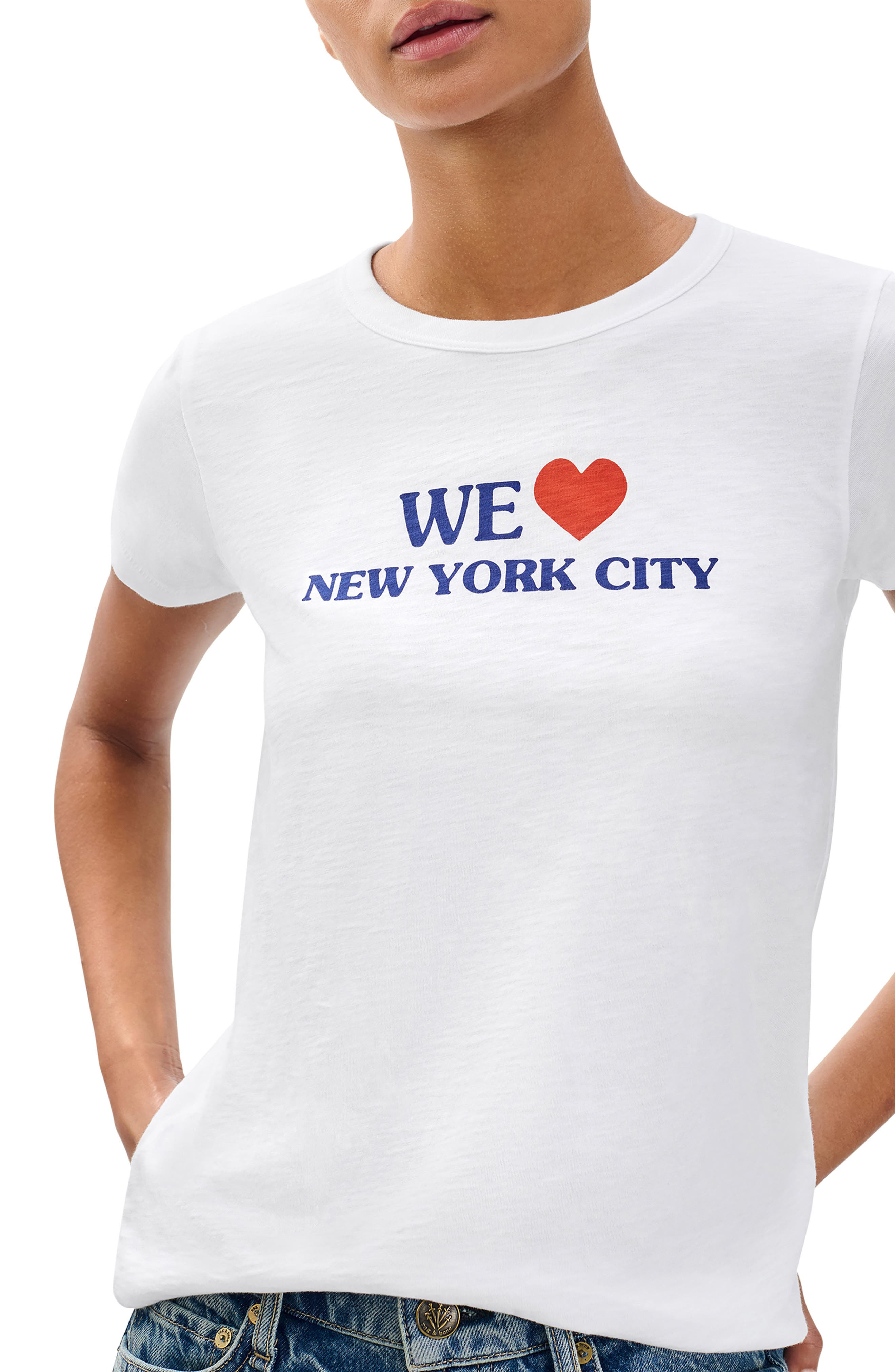 rag & bone New York City Cotton Grpahic T-Shirt in White at Nordstrom - 3