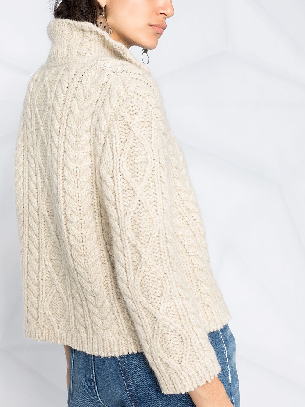 cable-knit cardigan - 3