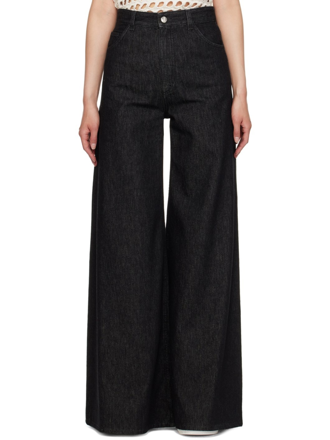 Chloé Black Wide-Leg Jeans