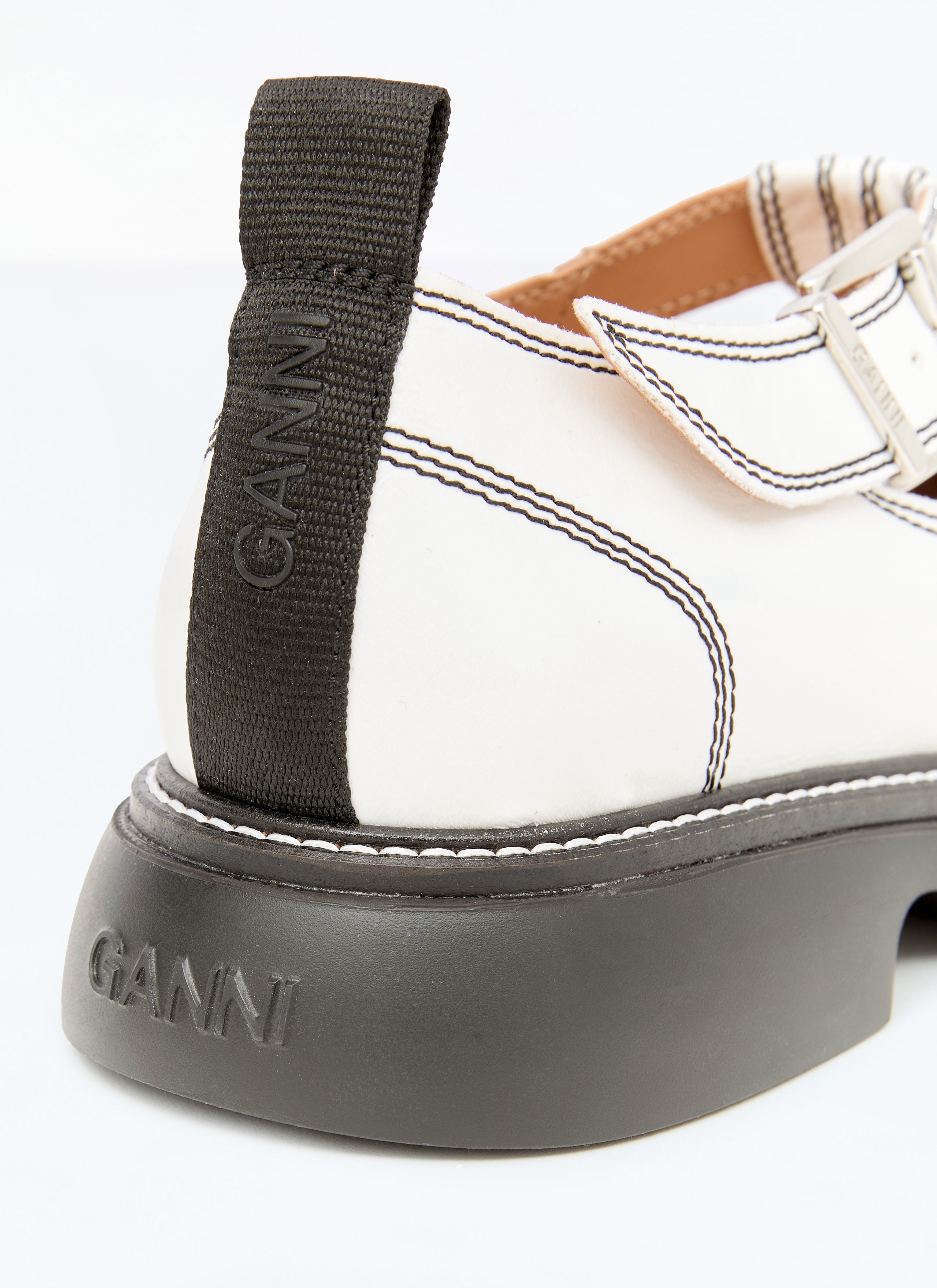 Ganni Women Everyday Buckle Mary Jane Shoes - 5