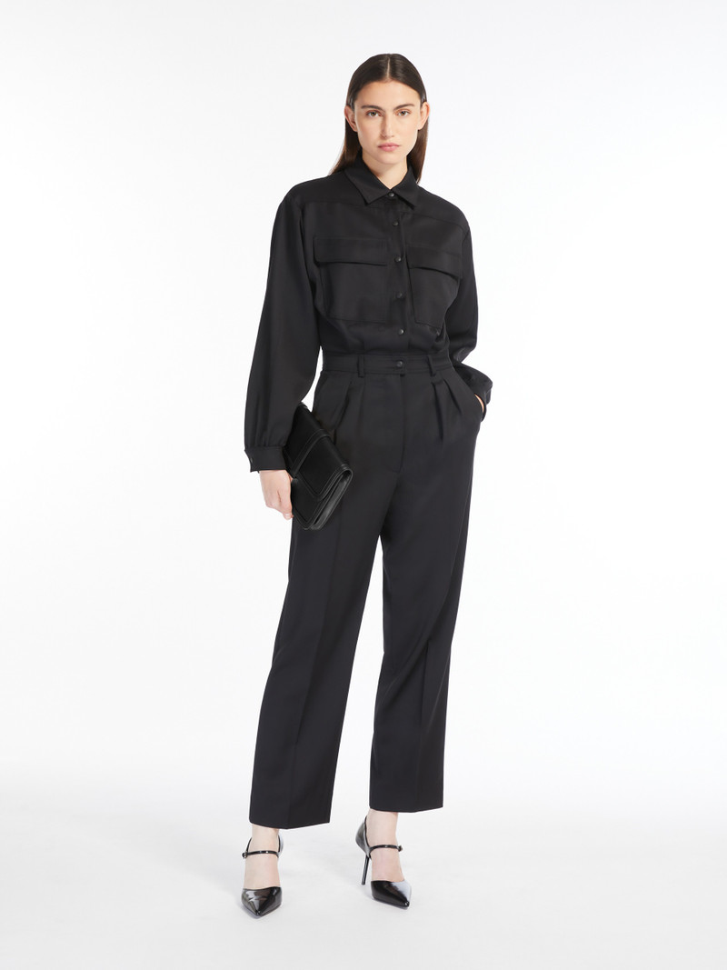 Max Mara RAGUSA Workwear suit in wool satin outlook