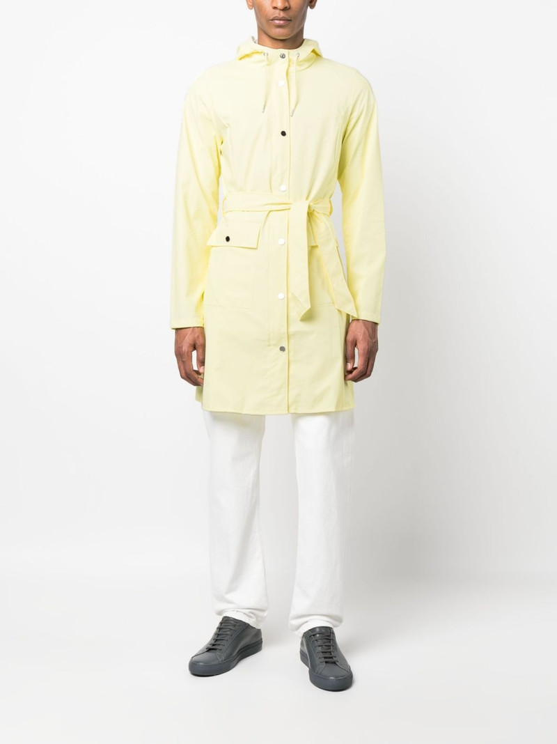 RAINS long-sleeve drawstring raincoat outlook