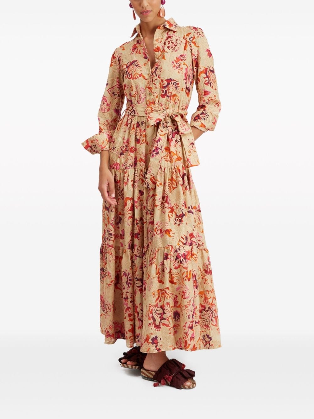 Bellini floral-print shirt dress - 2