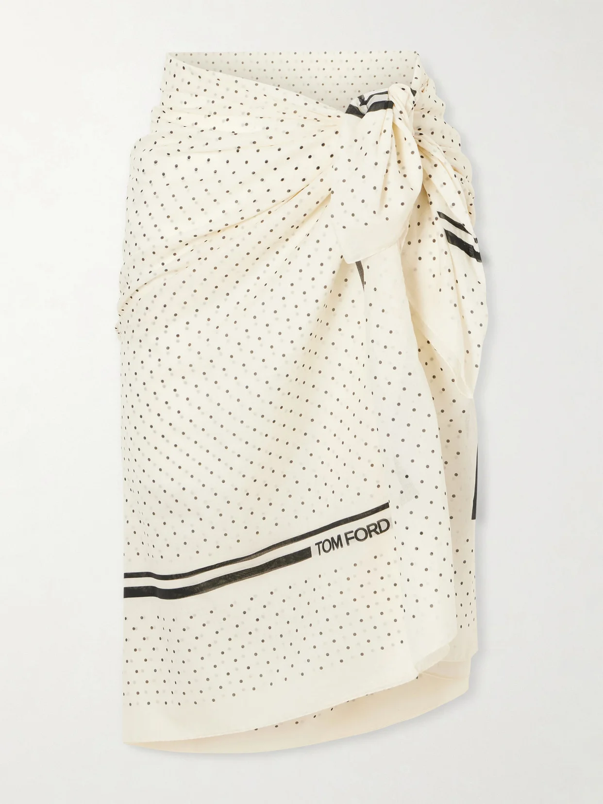 Polka-dot Cotton Muslin Pareo - 1