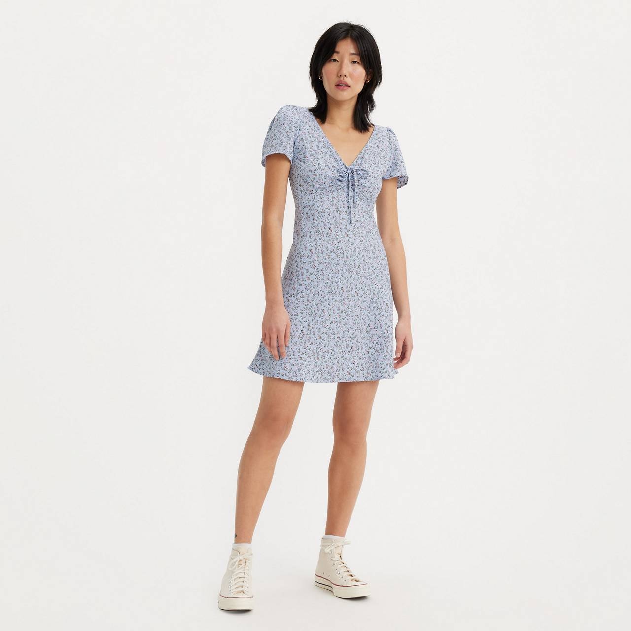 DELRAY SHORT SLEEVE MINI DRESS - 1