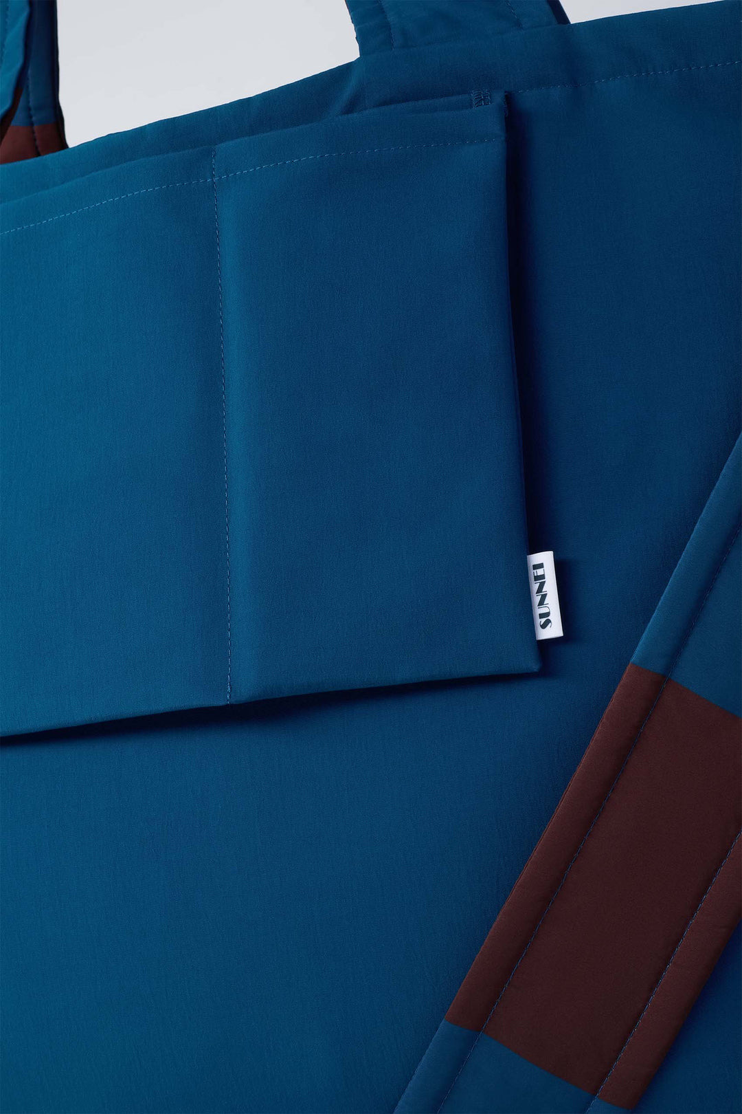 EVERYDAY REVERSIBLE BAG / blue & brown - 4