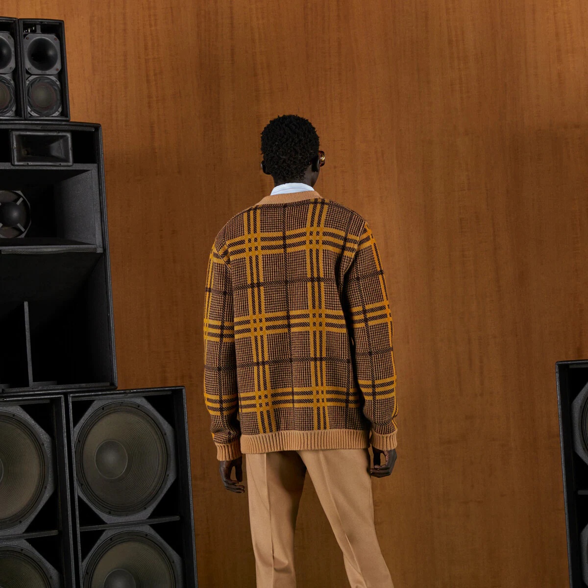 Reversible knit wool cardigan - 8