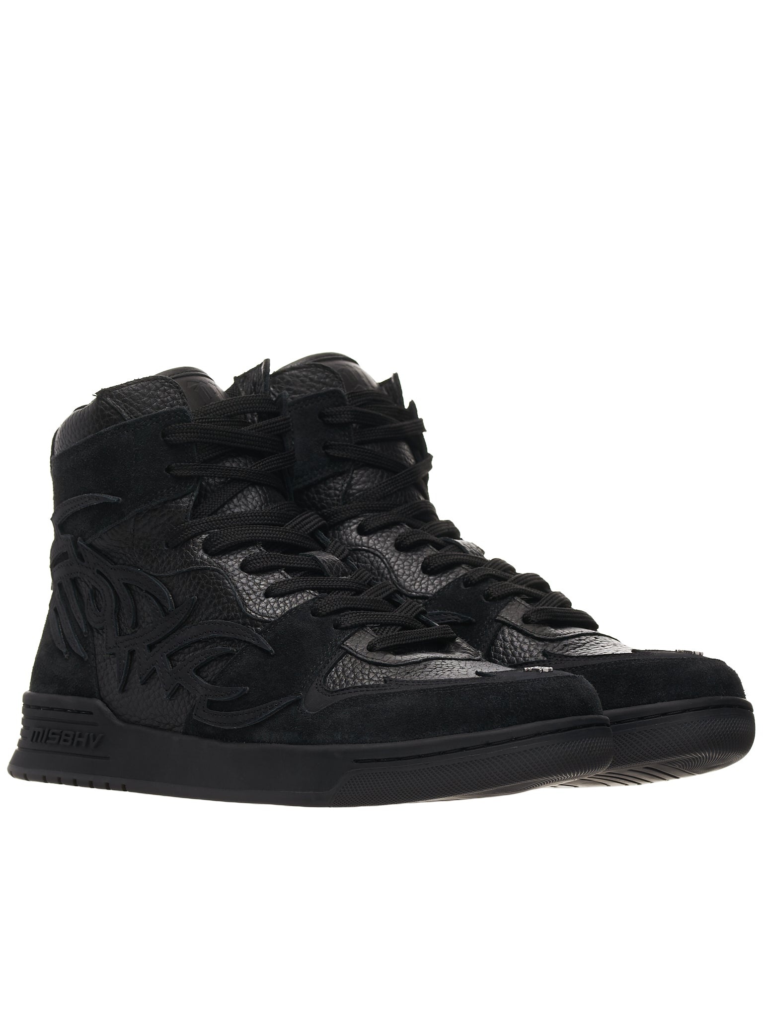 Suede High Top Sneakers - 2