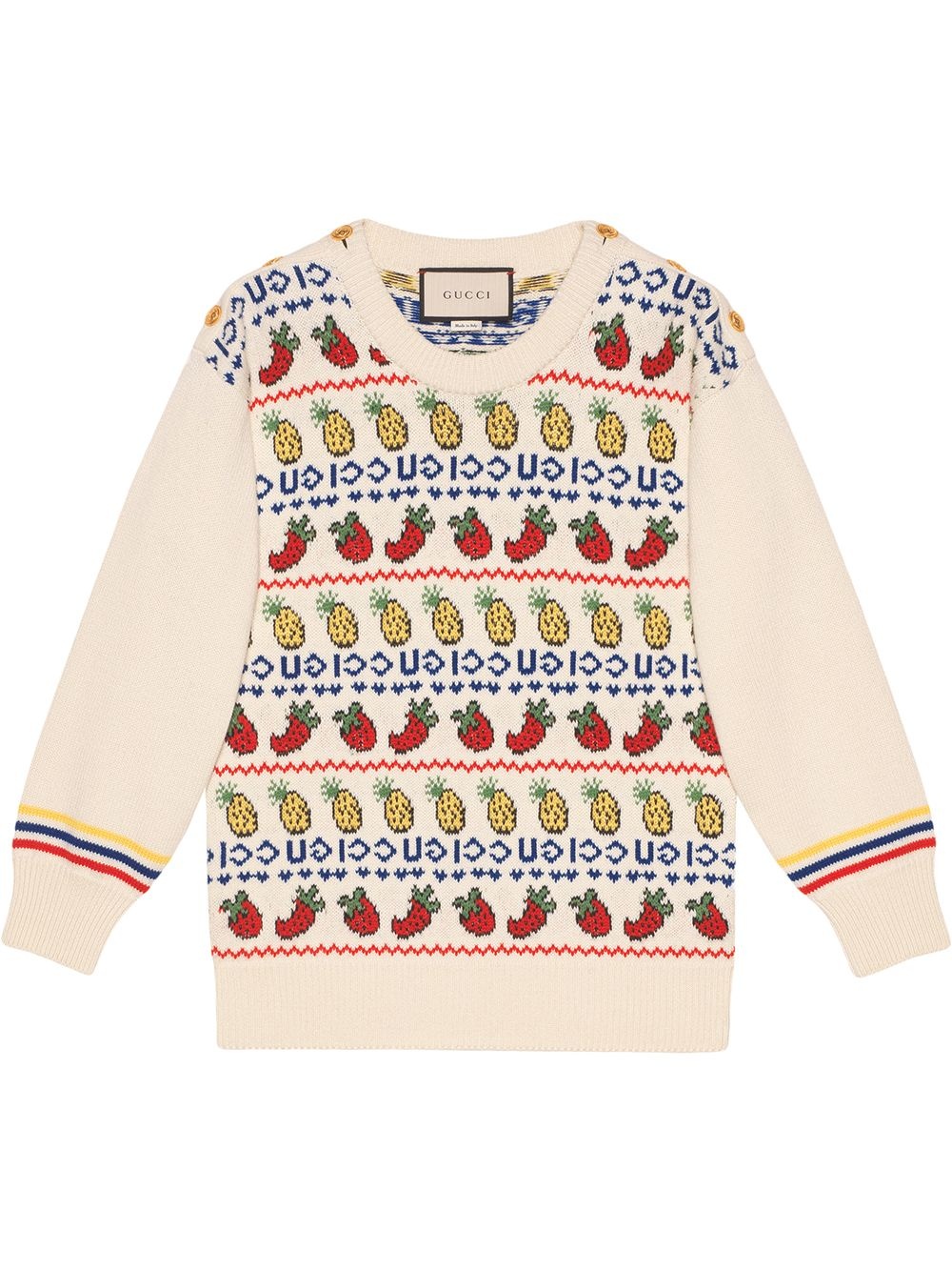 fruit intarsia jumper - 1