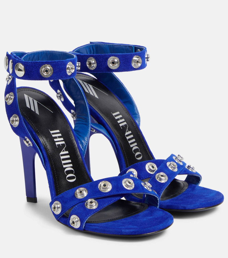 Cosmo 105 studded suede sandals 1