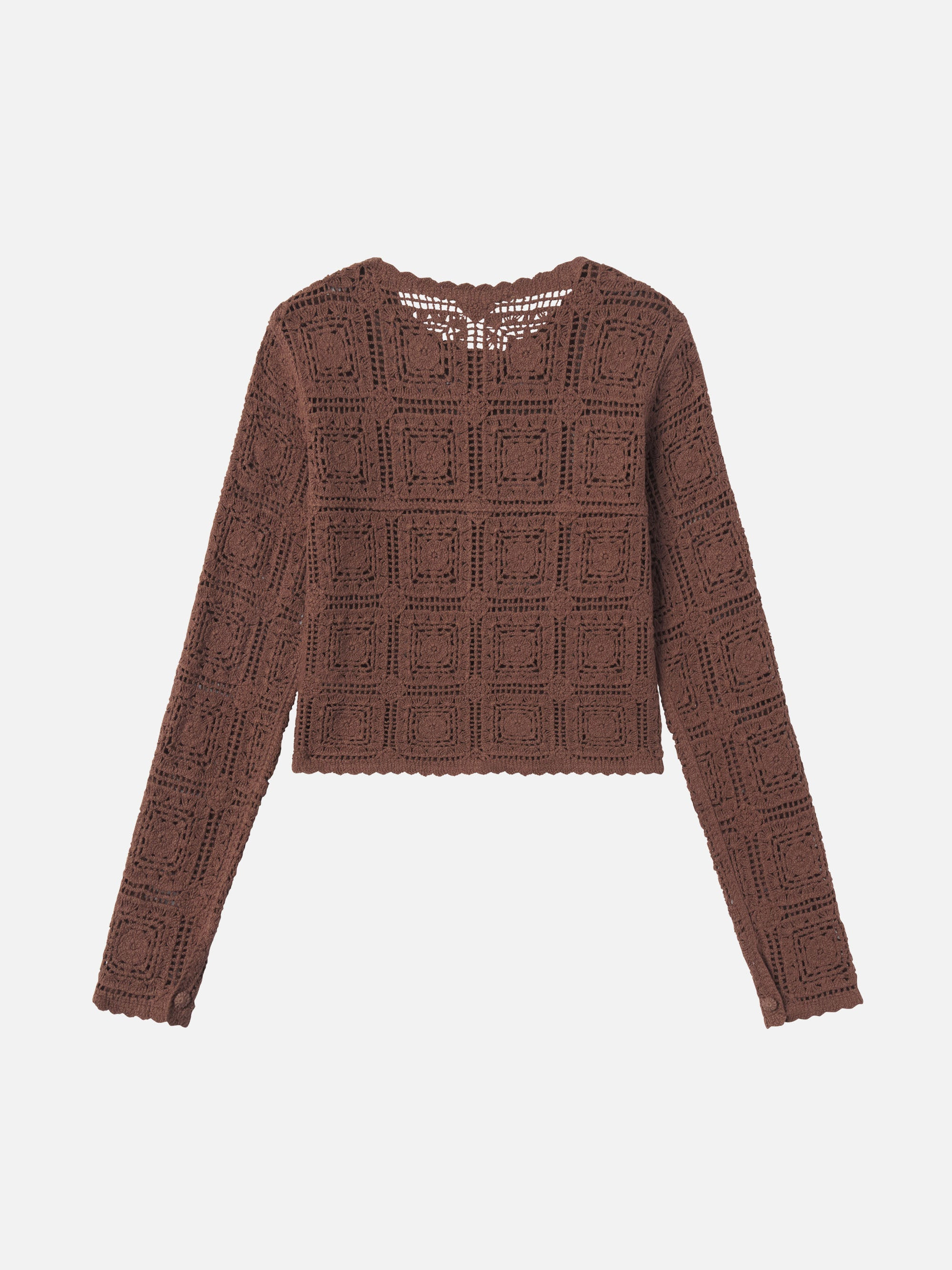 The Crochet Cardi in Caramel - 3