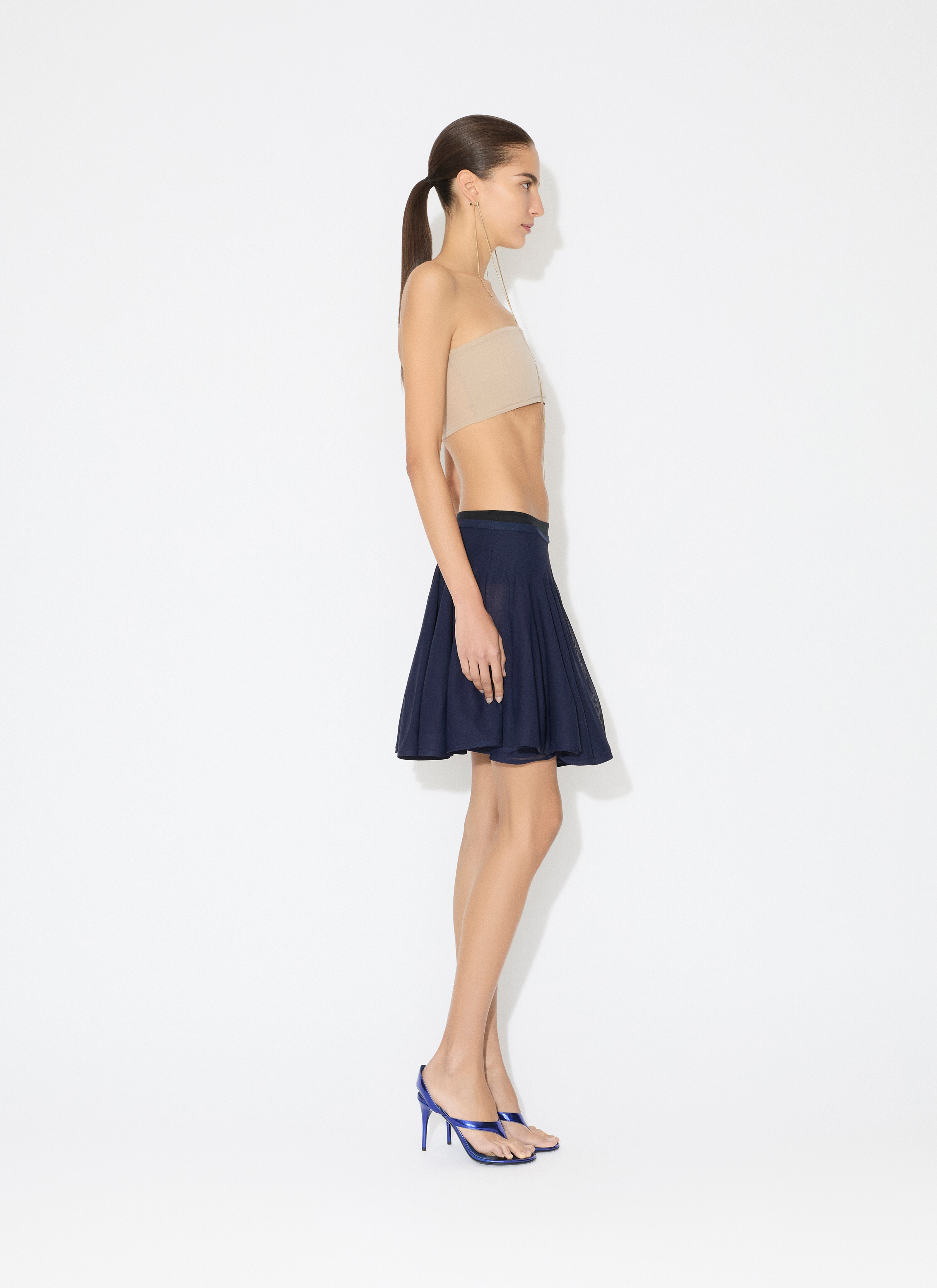 FINE KNIT SKATER SKIRT - 4