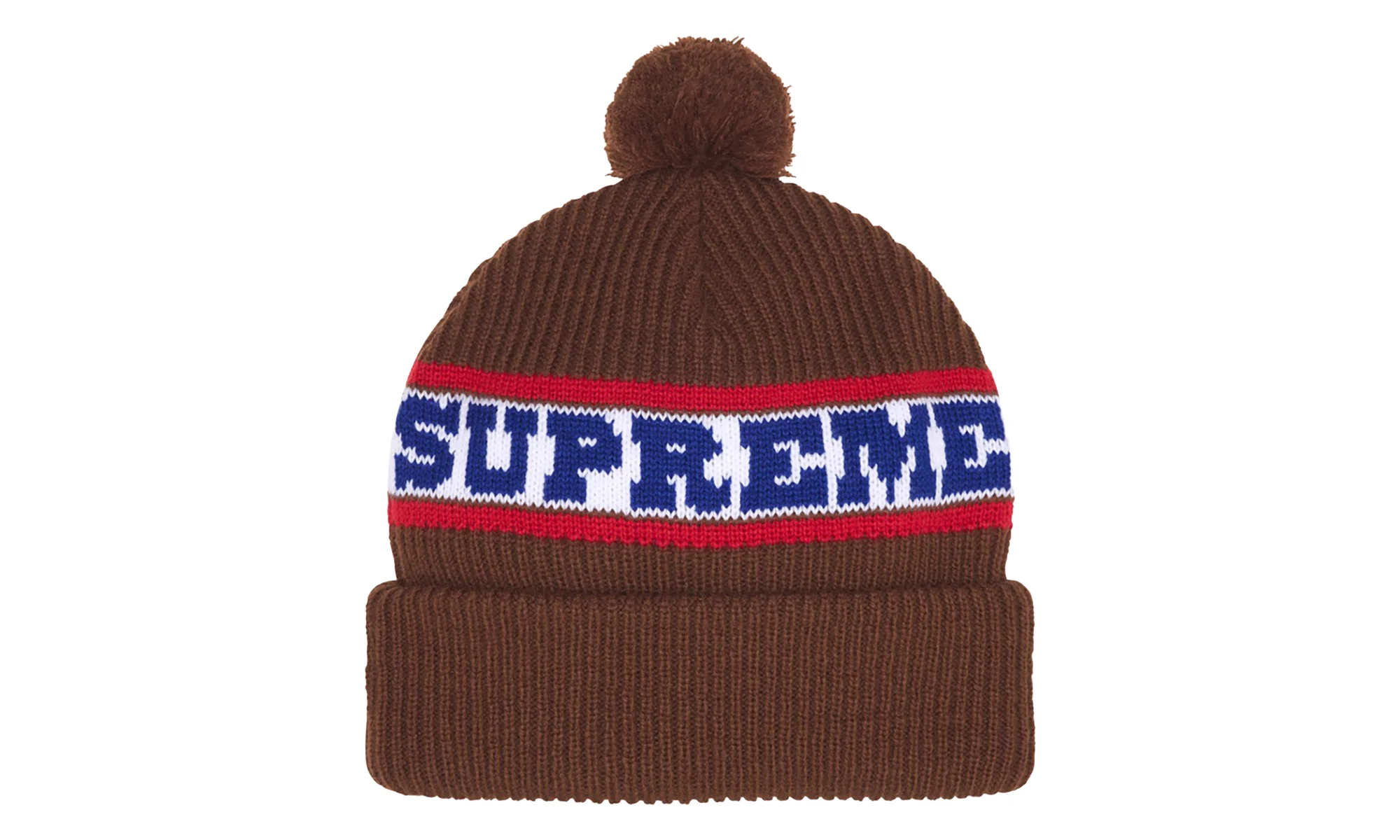 Big Stripe Beanie "FW24 - Brown" SU27991 - 1