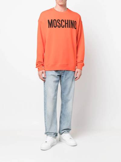 Moschino logo crew-neck sweatshirt outlook