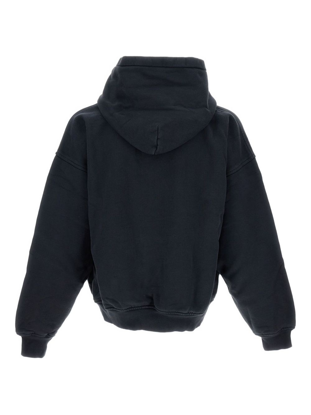 hooded ribbed-cuff sweatshirt - 2
