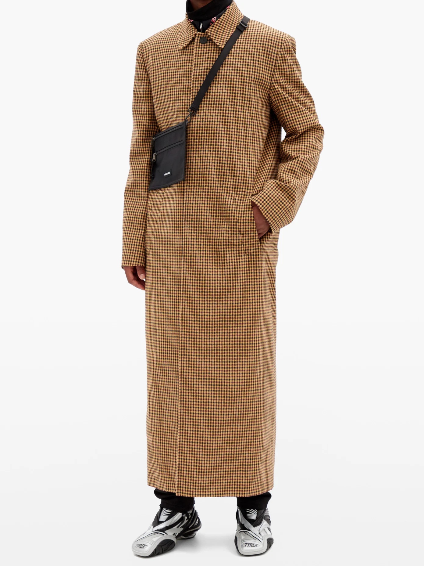 Single-breasted oversized wool-blend overcoat - 2