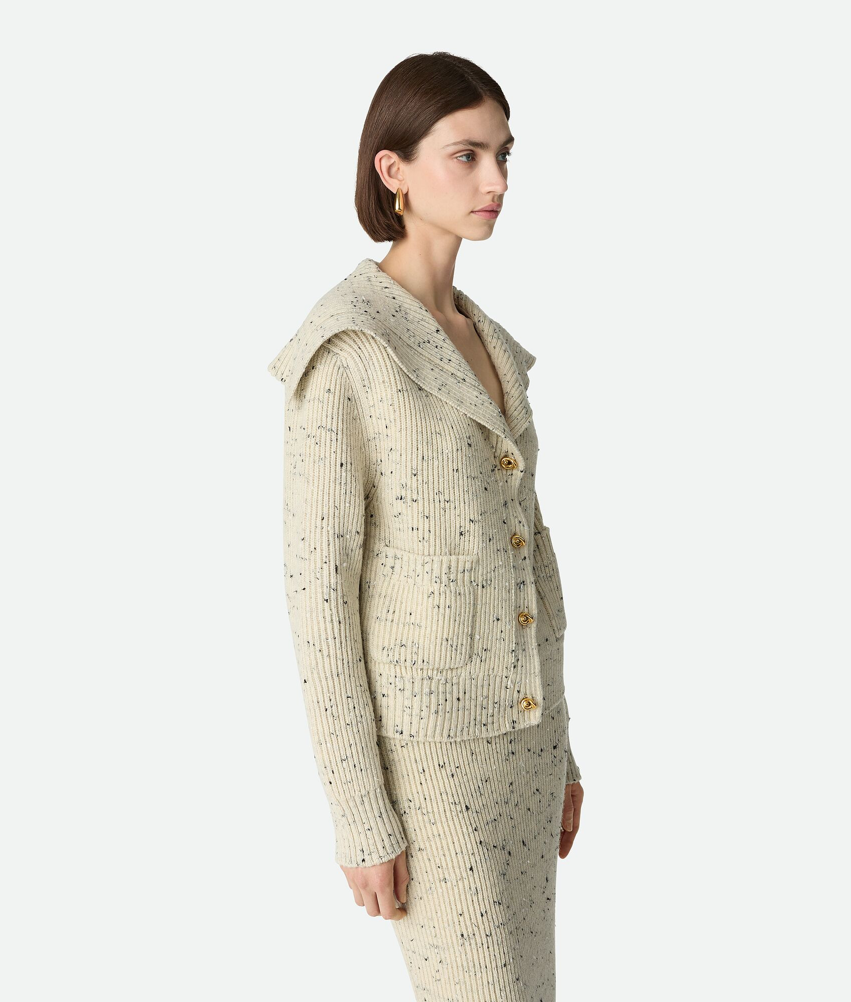 Wool English Rib Cardigan - 2