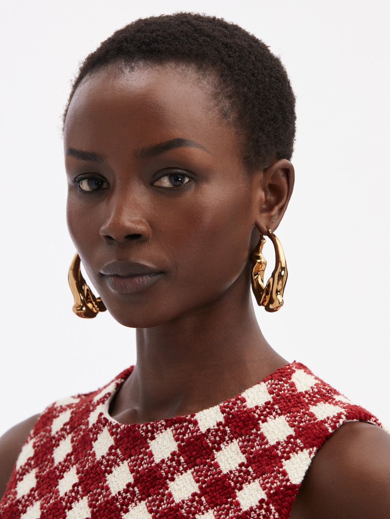 Oscar de la Renta CRUSHED HOOP EARRINGS outlook