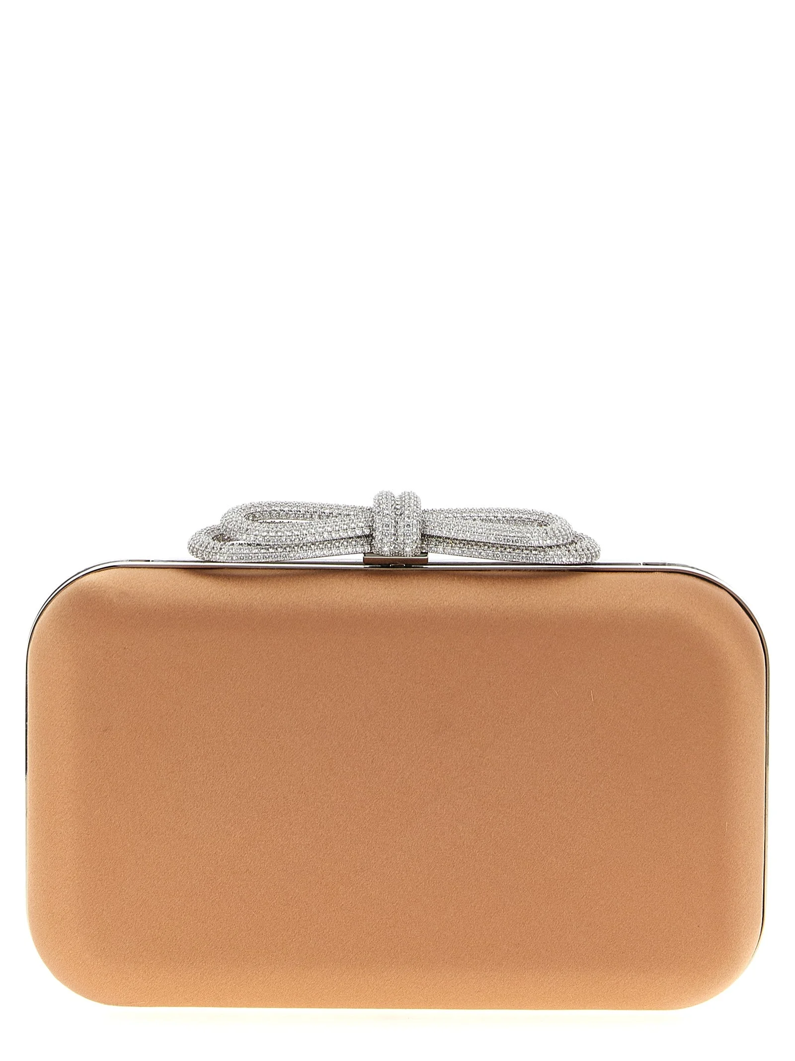 Mach & Mach Women 'Double Bow Satin' Clutch - 1